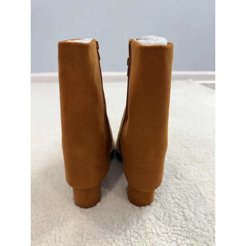 I.N.C. International Concepts Acelina Fold-Over Cuffed Booties 8 Y2K 70s